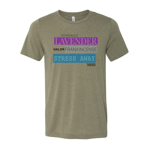 "Essential Oils Shirt, Lavender, Peppermint, Unisex Fit, Frankincense, Gift For Her, Essential Oil Hustler, Valor, Thieves, Stress Away, Oils, Heather Olive, 2XL"