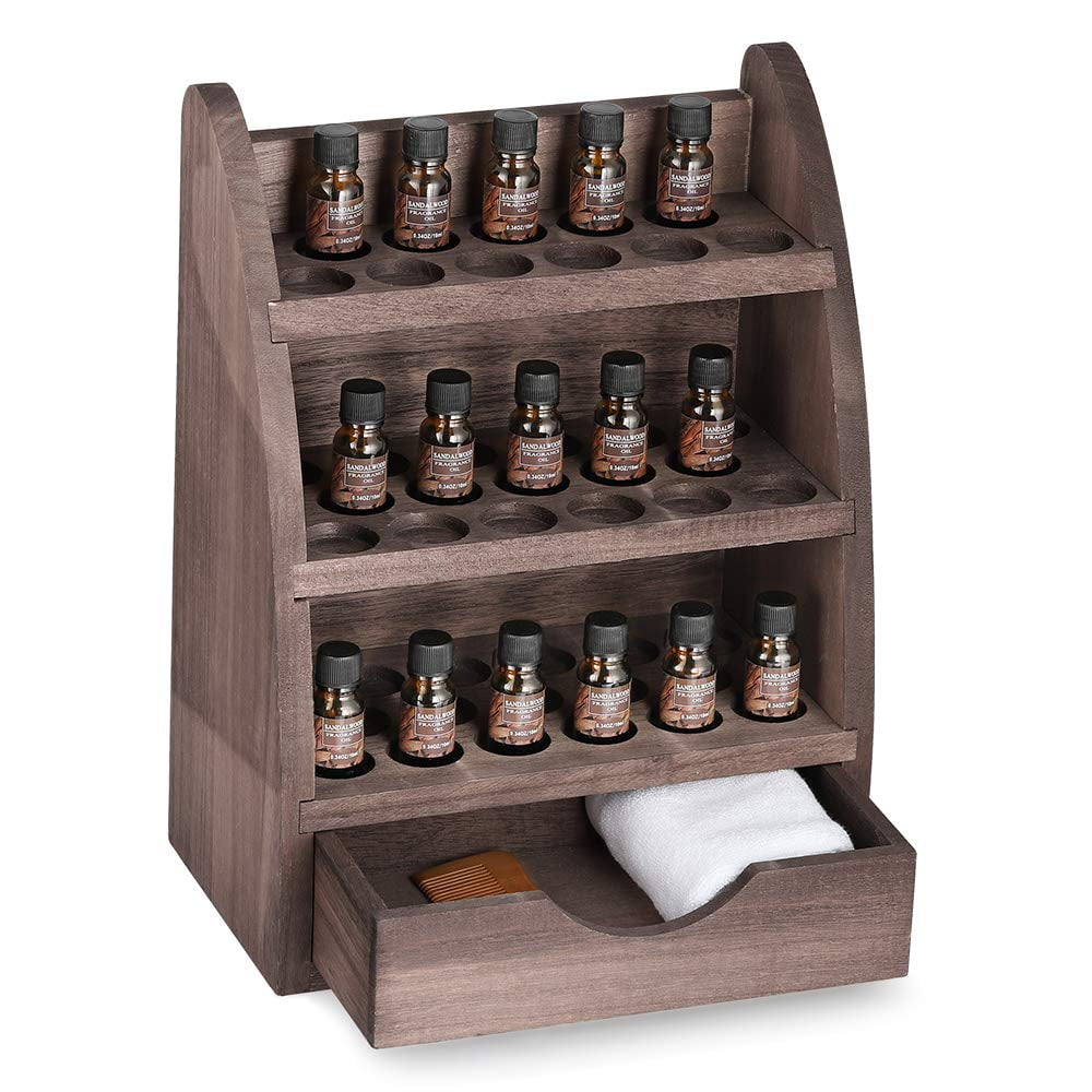 Essential Oils Rack Wooden Nail Polish Storage Organizer, 3 Tiers Remo –  Perfume Lion