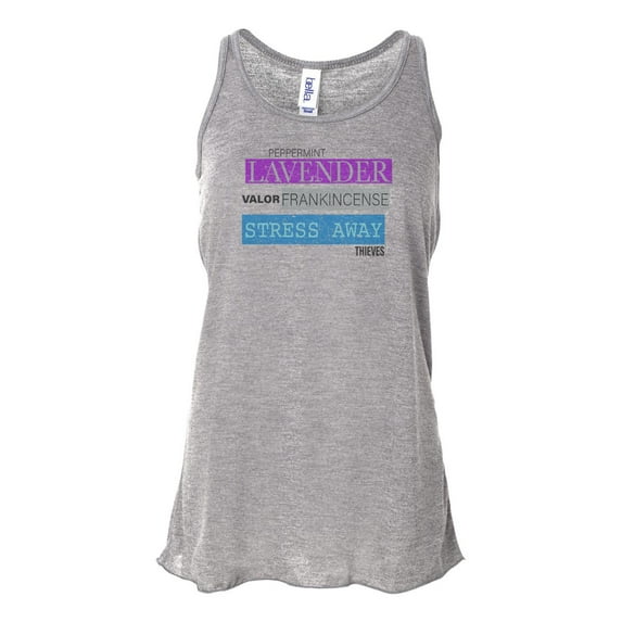 "Essential Oils Tank, Lavender, Peppermint, Racerback, Frankincense, Gift For Her, Essential Oil Hustler, Valor, Thieves, Stress Away, Oils, Athletic Grey, SMALL"