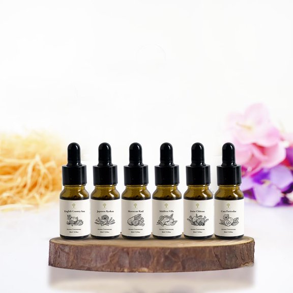Essential Oils Top 6 Premium Hotel Blend for Oil Diffusers for Home Hotel Collection Diffuser Oil for Water Based Essential Oil Diffuser Scent Diffuser Aromatherapy diffuser Home Essentials Gift Set