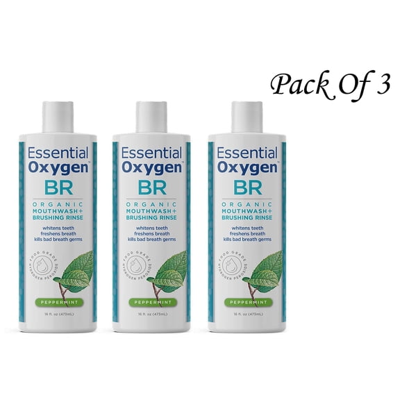 Essential Oxygen BR Certified Organic Brushing Rinse (Pack Of 3)