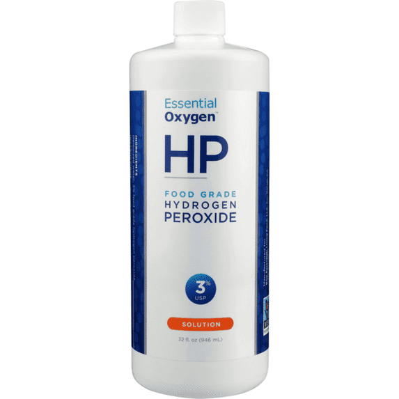 Essential Oxygen Food Grade Hydrogen Peroxide - 3% Solution 32 fl oz Liq