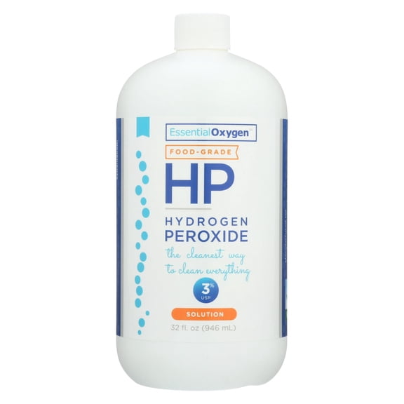 Essential Oxygen Food Grade Hydrogen Peroxide - 3% Solution 32 fl oz Liq