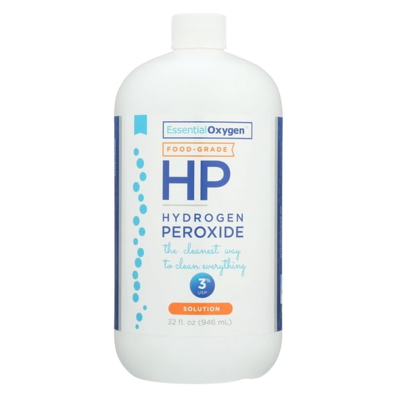 Essential Oxygen Food Grade Hydrogen Peroxide - 3% Solution 32 fl oz Liq