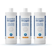 Essential Oxygen Food Grade Hydrogen Peroxide Antibacterial All-Purpose Cleaner, 32 oz, Pack of 3