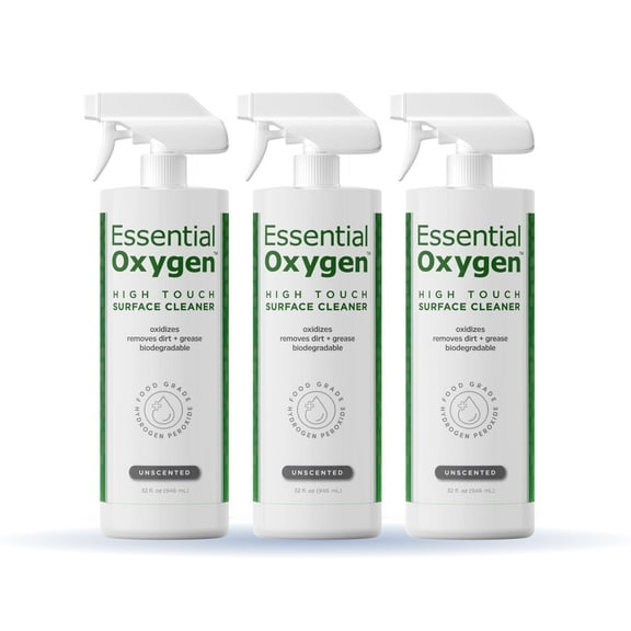 Essential Oxygen High Touch Surface Cleaner, Unscented, 32 oz, 3-Pack