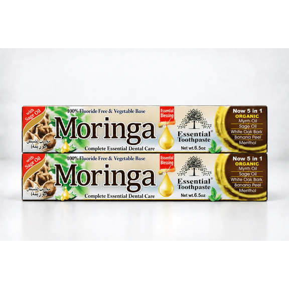 Essential Palace Organic Fluoride-Free Moringa Essential Toothpaste, 6.5 oz