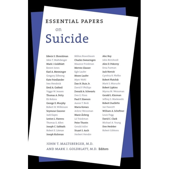 Essential Papers on Psychoanalysis Essential Papers on Suicide, Book 20, (Paperback)