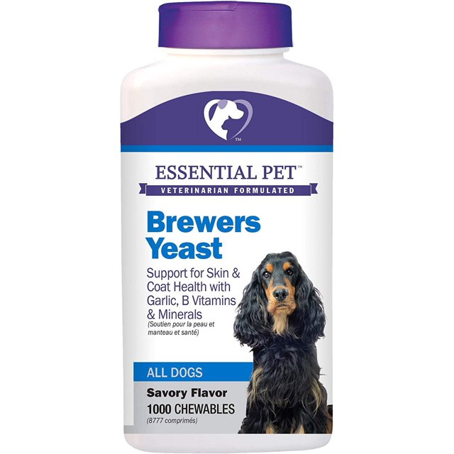 Essential Pet Products Brewers Yeast Chewable Tablets with Garlic, B