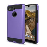 Essential Phone PH-1 Case, Slim Armor Hybrid Cover [Scratch/Dust Proof] Defender Dual Layer Shockproof Protection Case VGC Purple