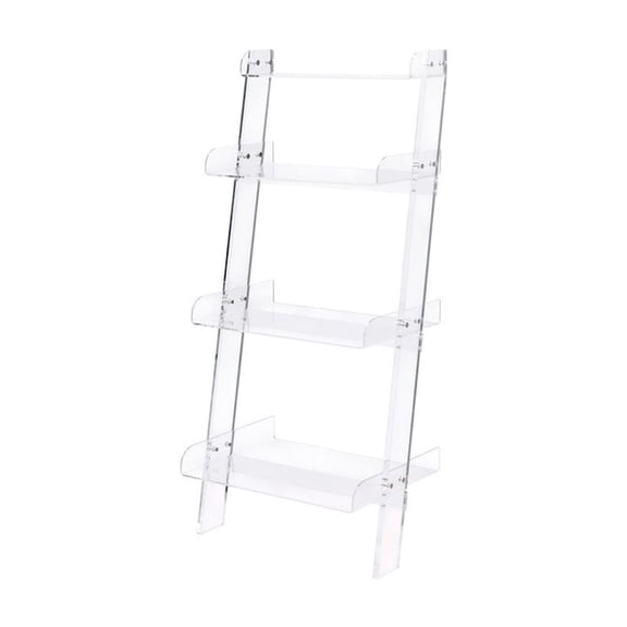 Essential Pieces Acrylic Carlson 4 Layer Bookshelf - Clear