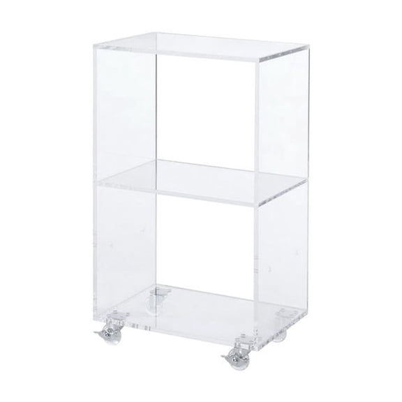 Essential Pieces Acrylic Cubix 2 Tiers Bookshelf - Clear