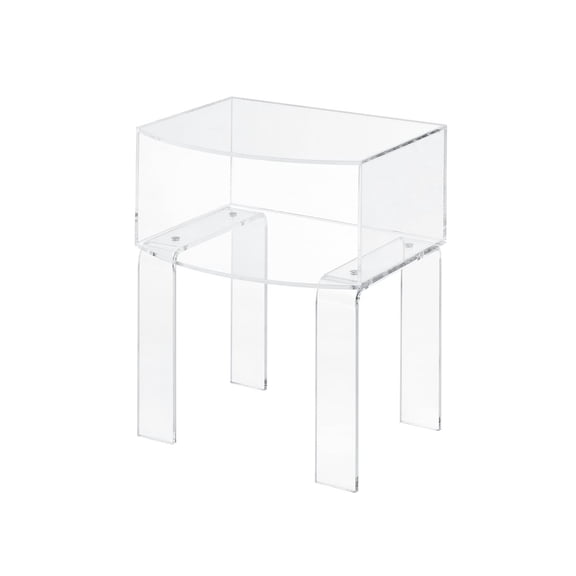 Essential Pieces Acrylic Hartman End Table - Clear