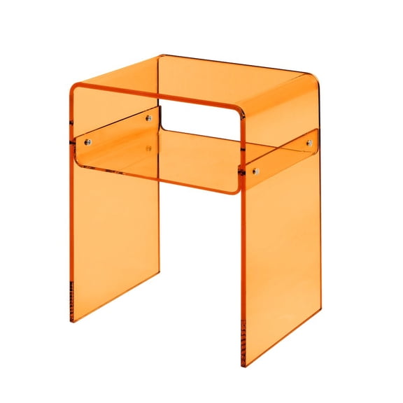 Essential Pieces Boyd Acrylic End Table  - Orange