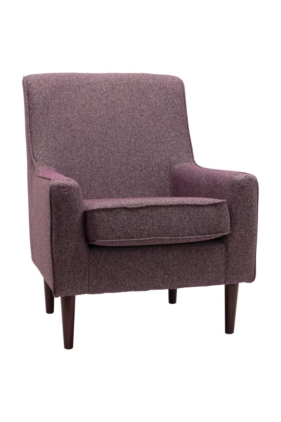 Essential Pieces Laura Mid Century Arm Chair - Terrace Plum Purple
