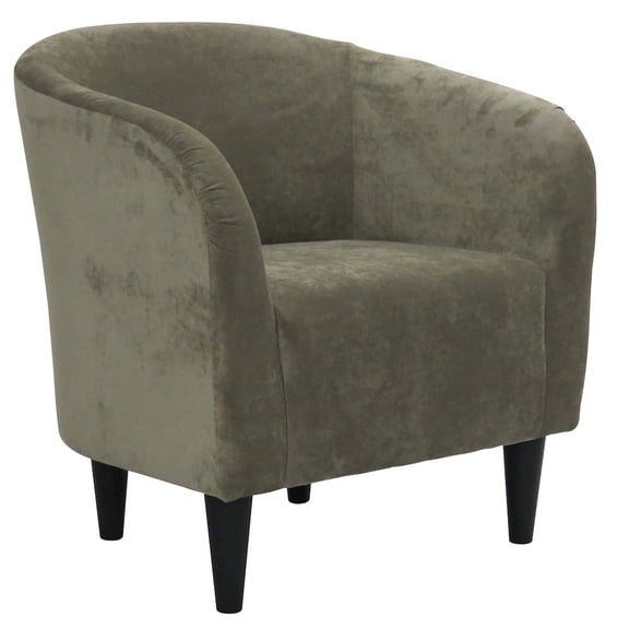 Essential Pieces Tub Rolled Arm Accent Chair - Elizabeth Platinum
