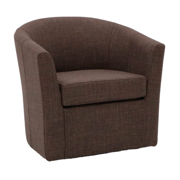 Essential Pieces Windsor Swivel Chair - Blake Truffle