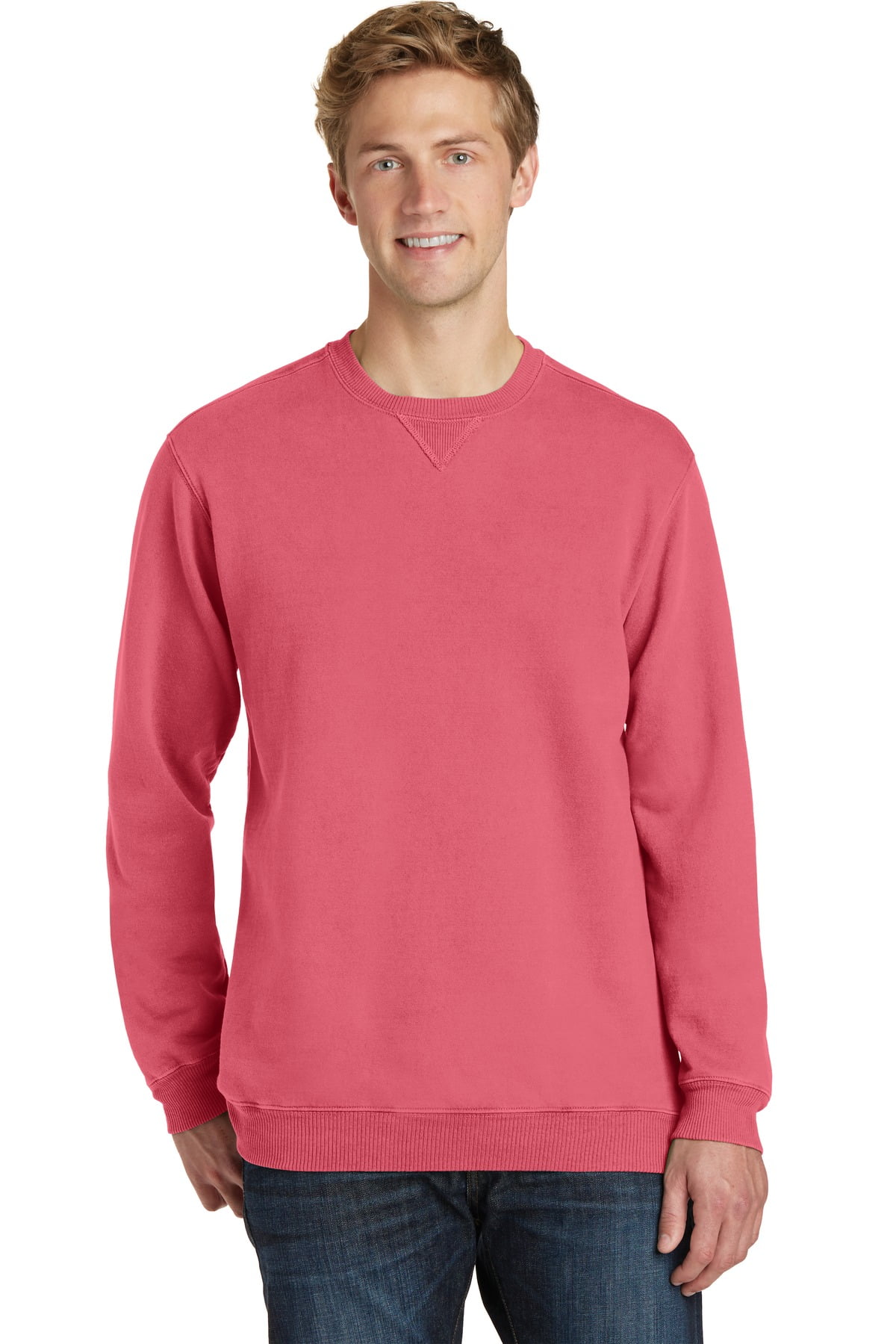 Essential PigmentDyed Crewneck Sweatshirt - Walmart.com