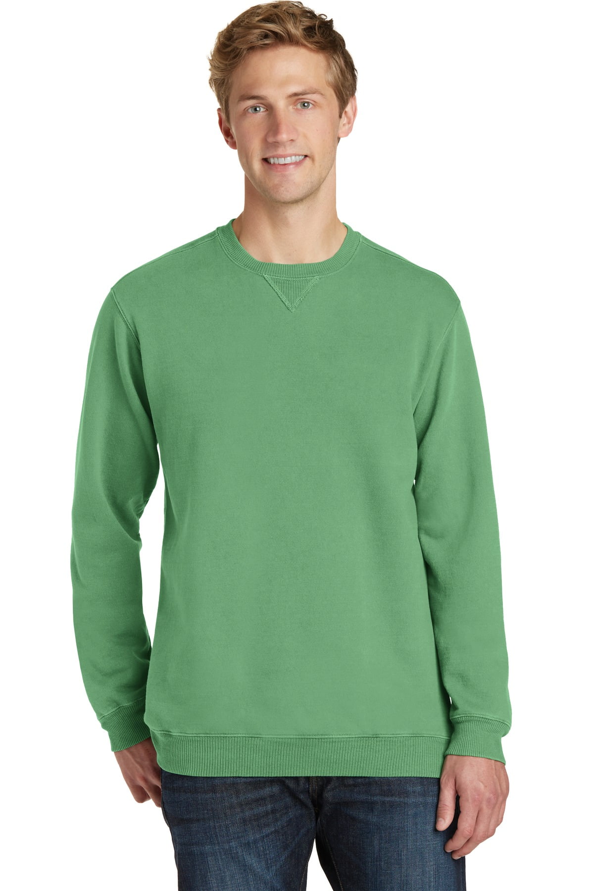 Essential PigmentDyed Crewneck Sweatshirt - Walmart Business Supplies