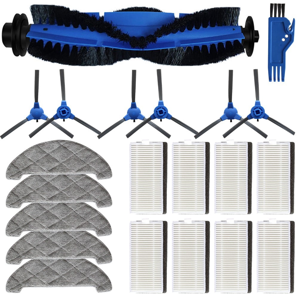 Ersatzteile Für Venga! Saugroboter – Set Mit 6 Seitenbürsten & 4 Filtern Für VG RVC 3000