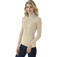 thumbnail image 1 of Essential Ribbed Turtleneck Ivory Petite Small, 1 of 1