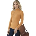 thumbnail image 1 of Essential Ribbed Turtleneck Saffron 2X, 1 of 1