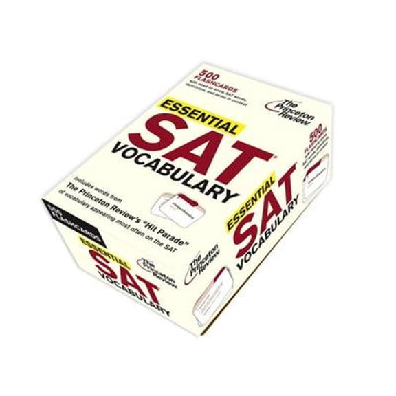 Pre-Owned Essential SAT Vocabulary (flashcards) : 500 Flashcards with Need-to-Know SAT Words, Definitions, and Terms in Context