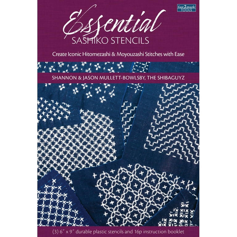 Essential Sashiko Stencils : Create Iconic Hitomezashi & Moyouzashi  Stitches with Ease (General merchandise) 