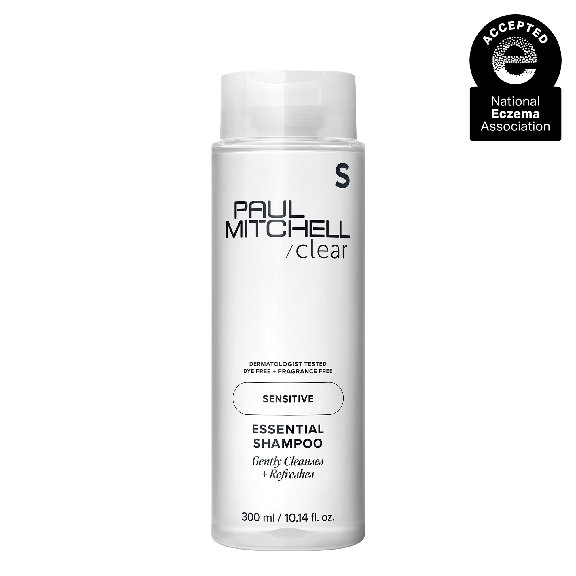 Paul Mitchell Clear Essential Shampoo, Fragrance Free, Dermatologist-Tested For Sensitive Scalp + Skin, 10.14 fl. oz.