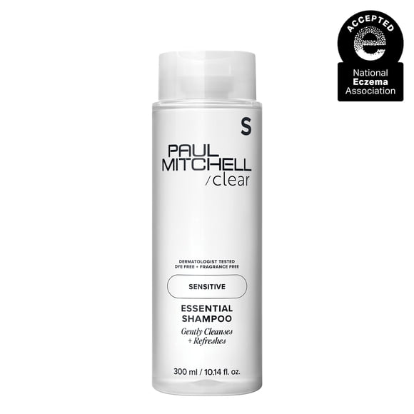 Paul Mitchell Clear Essential Shampoo, Fragrance Free, Dermatologist-Tested For Sensitive Scalp + Skin, 10.14 fl. oz.