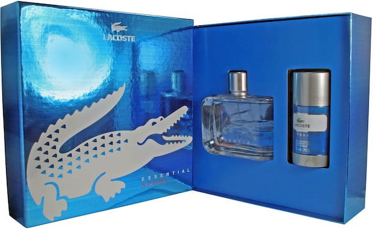 Essential Sport by Lacoste for Men Gift Set - 4.2 oz. EDT Spray + - Walmart.com