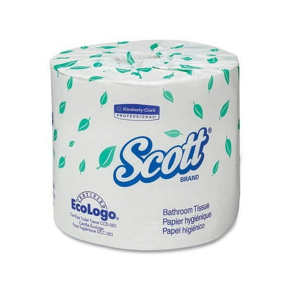 Essential Standard Roll Bathroom Tissue Septic Safe, 2-Ply, White, 550 Sheets/Roll, 40 Rolls/Carton