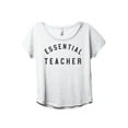 thumbnail image 1 of Essential Teacher Women's Fashion Slouchy Dolman T-Shirt Tee Heather White 2X-Large, 1 of 3