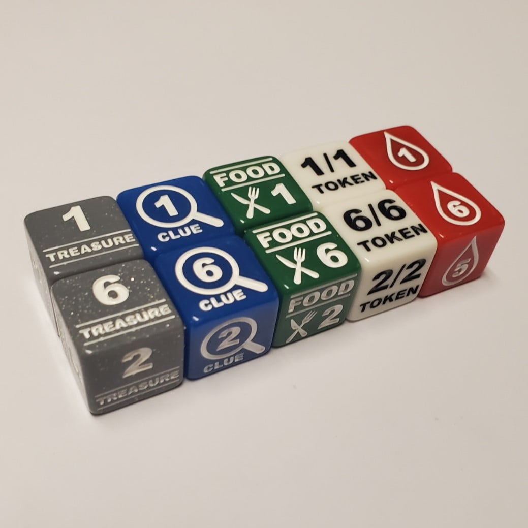 Essential Token Dice Set Compatible with Magic: The Gathering (2X ...