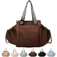 thumbnail image 1 of Essential Tote Bag,Multifunctional Organizer Bag,Boasts Great Storage Capacity, Backpack Crossbody Shoulder,for Everyday（Coffee）, 1 of 7