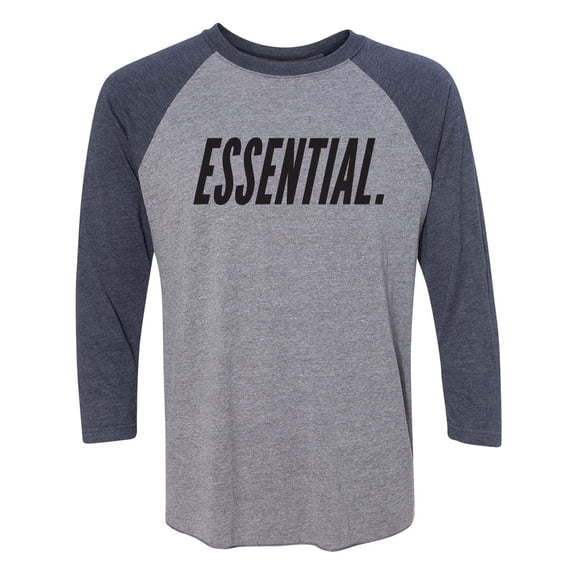 Essential Unisex 3/4 Sleeve Baseball Raglan Tee