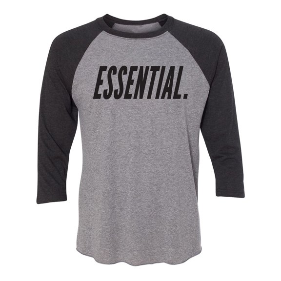 Essential Unisex 3/4 Sleeve Baseball Raglan Tee