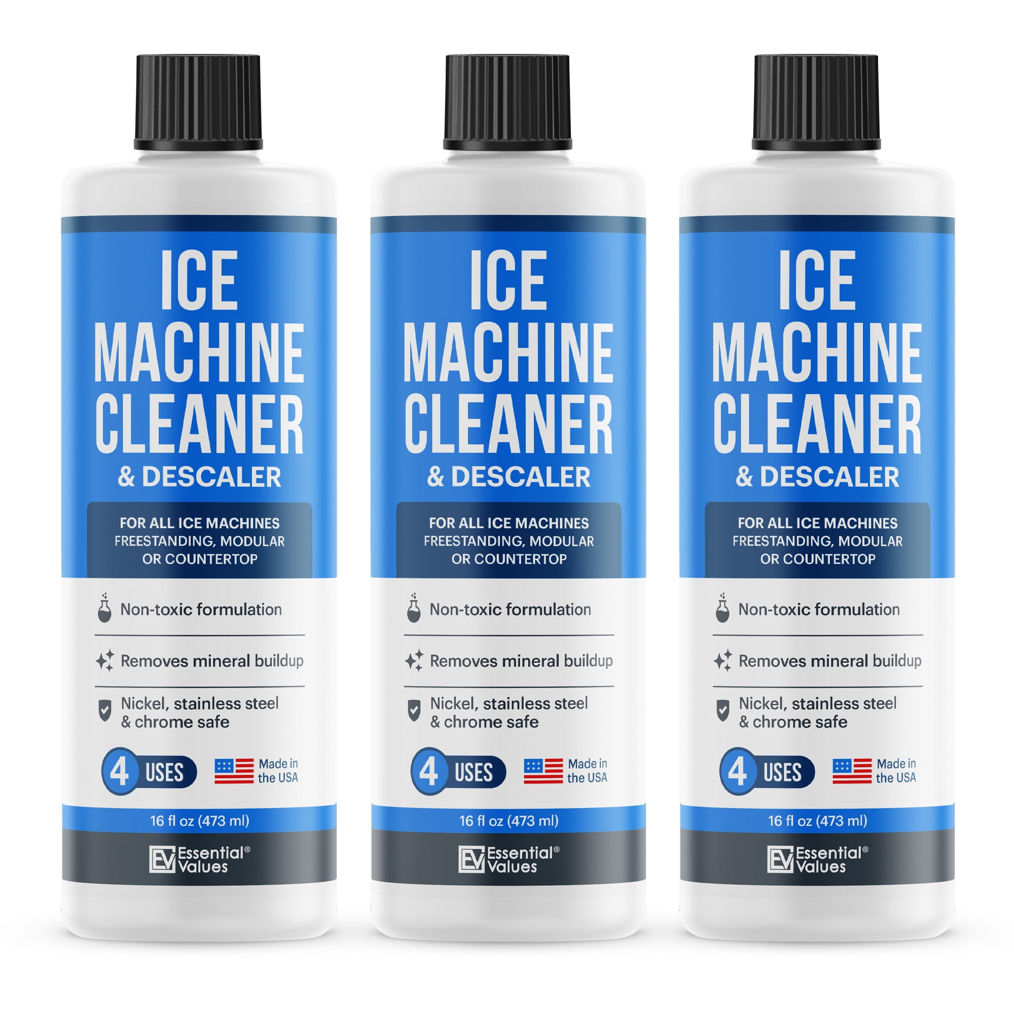 Ice Machine Cleaner 16 fl oz (3 Pack),Nickel Safe Descaler