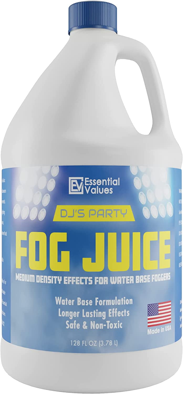 Essential Values Fog Machine Fluid for WaterBased Foggers, Suits 400
