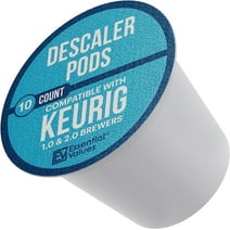 Essential Values Keurig 10-Pack Safe and Non-Toxic Compatible Cups for Keurig K-Cup Machines