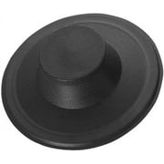 Essential Values Sink Stopper - Black Plastic Drain - Replacement Garbage Disposal Stopper