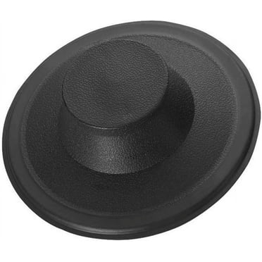 Essential Values Universal 4’’ Brushed Plastic Sink Stopper – Easy Installation, Leak-Proof Drain Plug, Fits Most Kitchen & Bathroom Sinks