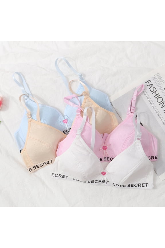 Essential Wardrobe Item for Teen Girls: Adjustable Wireless Bra with Light Cushioning, Made from Hypoallergenic Cotton, Seamless Design for Chafe-Free Comfort