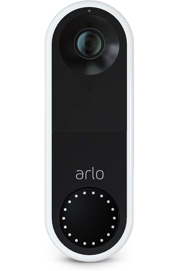 Essential Wired Video Doorbell - HD Video, 180 degrees View, Night Vision, 2 Way Audio, Direct to Wi-Fi No Hub Needed, Wired, White