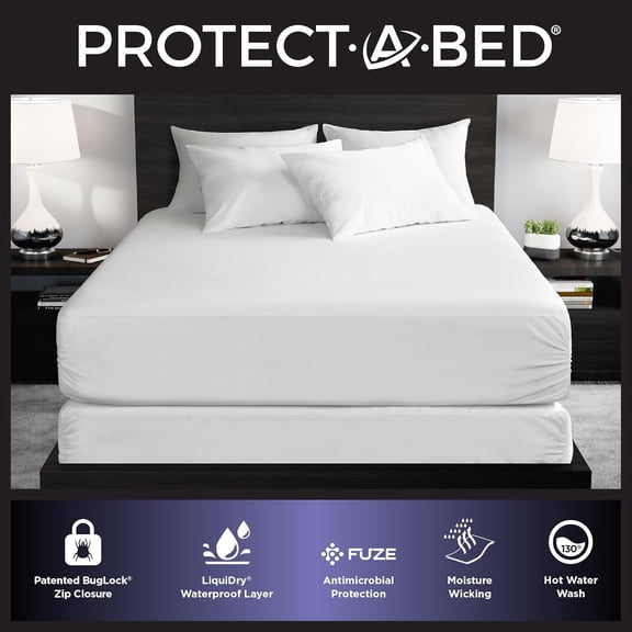 Essential Zippered Boxspring Encasement Twin Waterproof Bed Bug Resistant