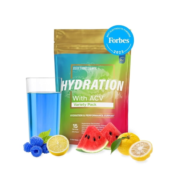Essential Elements Hydration Packets - Variety pack - Electrolytes Powder No Sugar - 15 packs