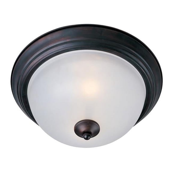 Essentials 2-Light Flush Mount, Oil Rubbed Bronze