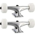 thumbnail image 1 of Essentials Assembly and Wheel Set Skateboard Trucks Raw and White 52mm - Hanger 5.25" Axle 8" (Set of 2), 1 of 2