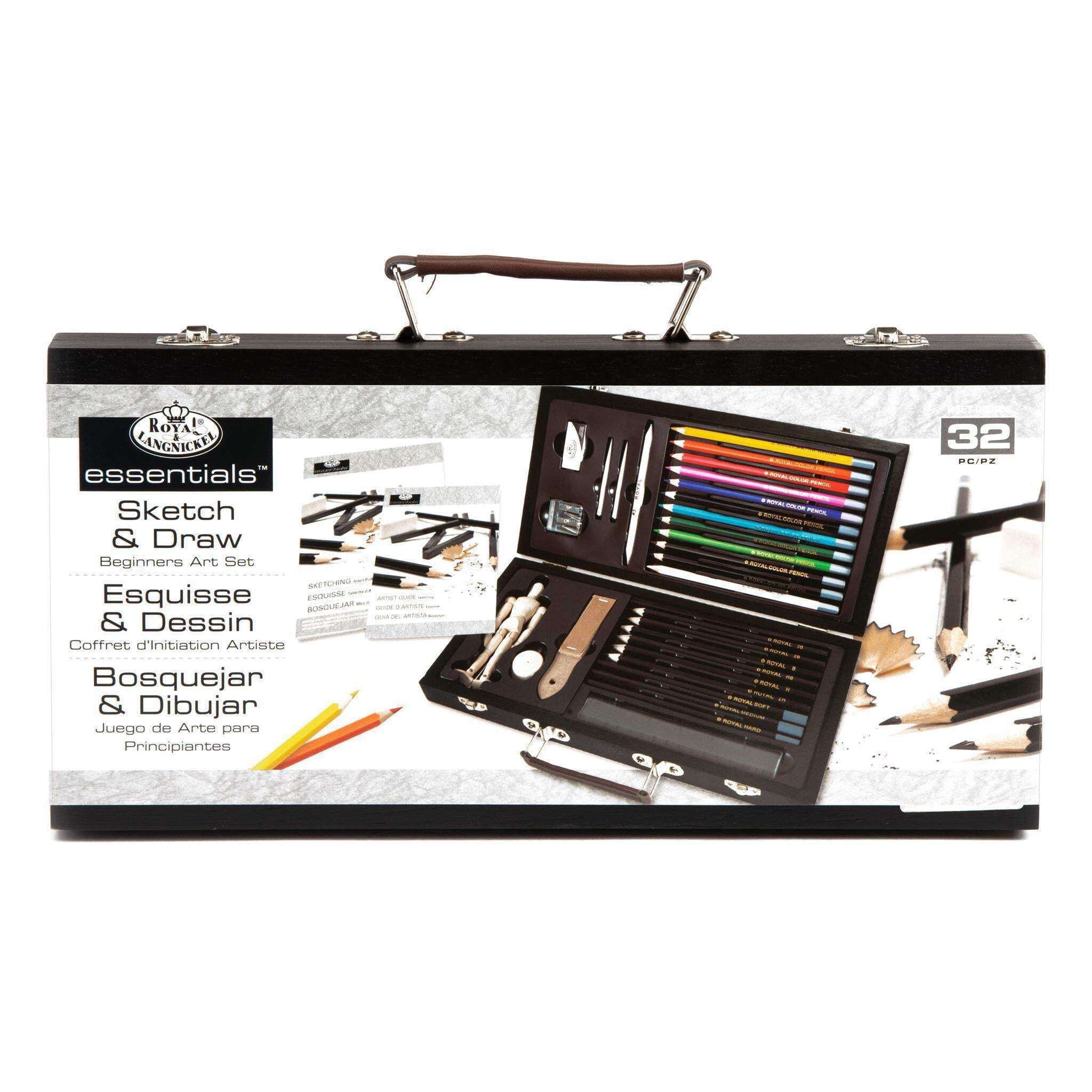 Royal & Langnickel Essentials™ 32pc Sketching & Drawing Travel Art Set