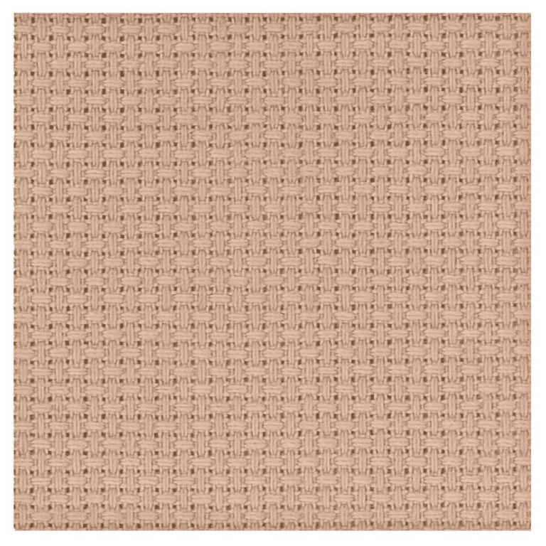 Essentials By Leisure Arts Aida Cloth, 14 count, 30 x 36, Taupe cross  stitch fabric for embroidery, cross stitch, machine embroidery and  needlepoint
